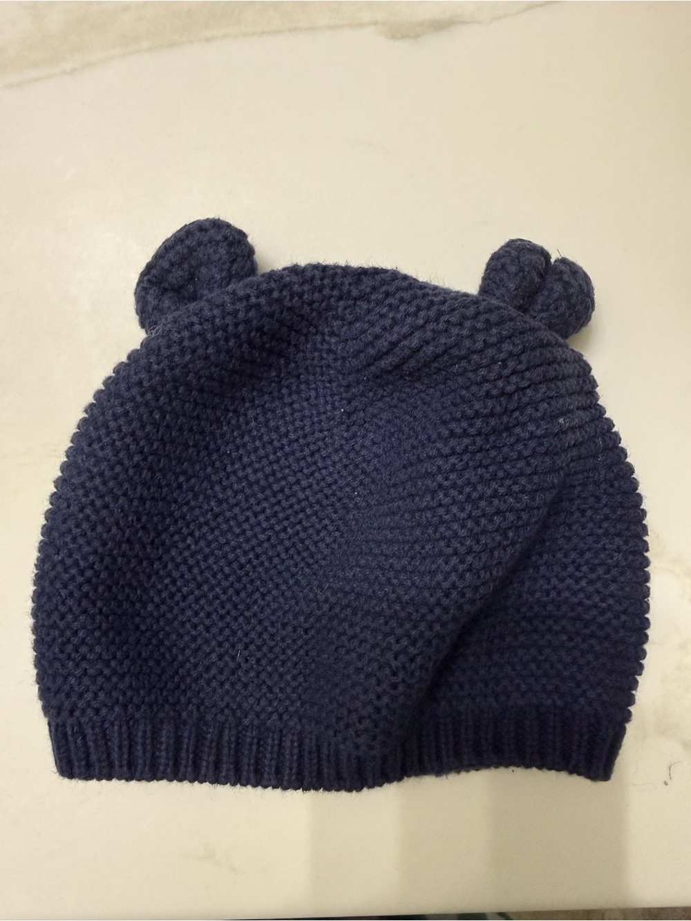 GAP Kids Navy Knit Bear-Ear Beanie